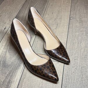 Ann Taylor Brown Leopard Print Heels